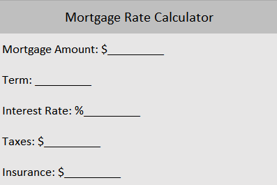 mortgage rate calculator