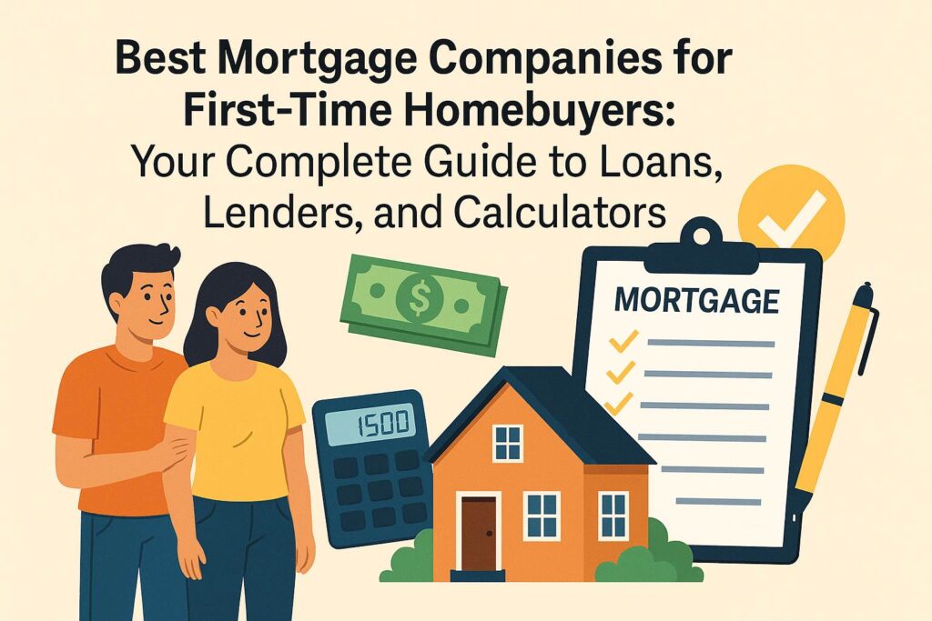 A step-by-step guide for first-time homebuyers on how to apply for a mortgage, explore FHA loans, use a mortgage calculator, get pre-approved, and compare lenders.