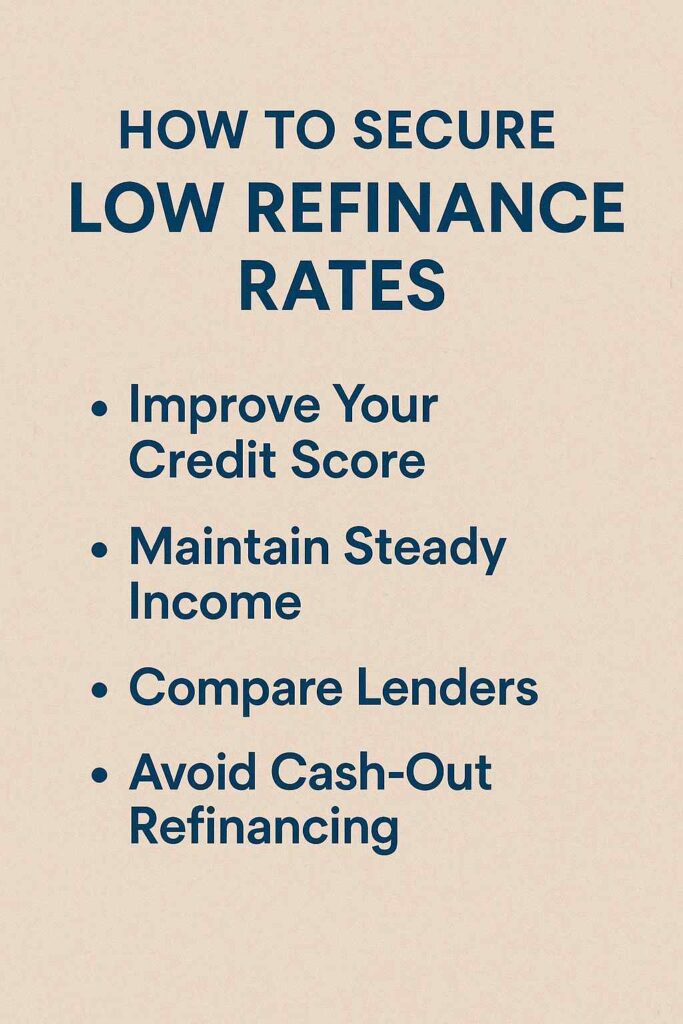 Lowest Refinance Rates How to secure the lowest refinance rates