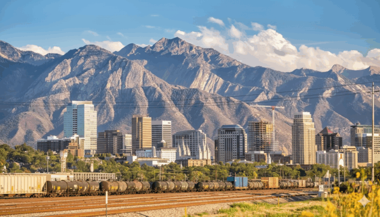 First-time home buyer couple in Utah exploring mortgage options