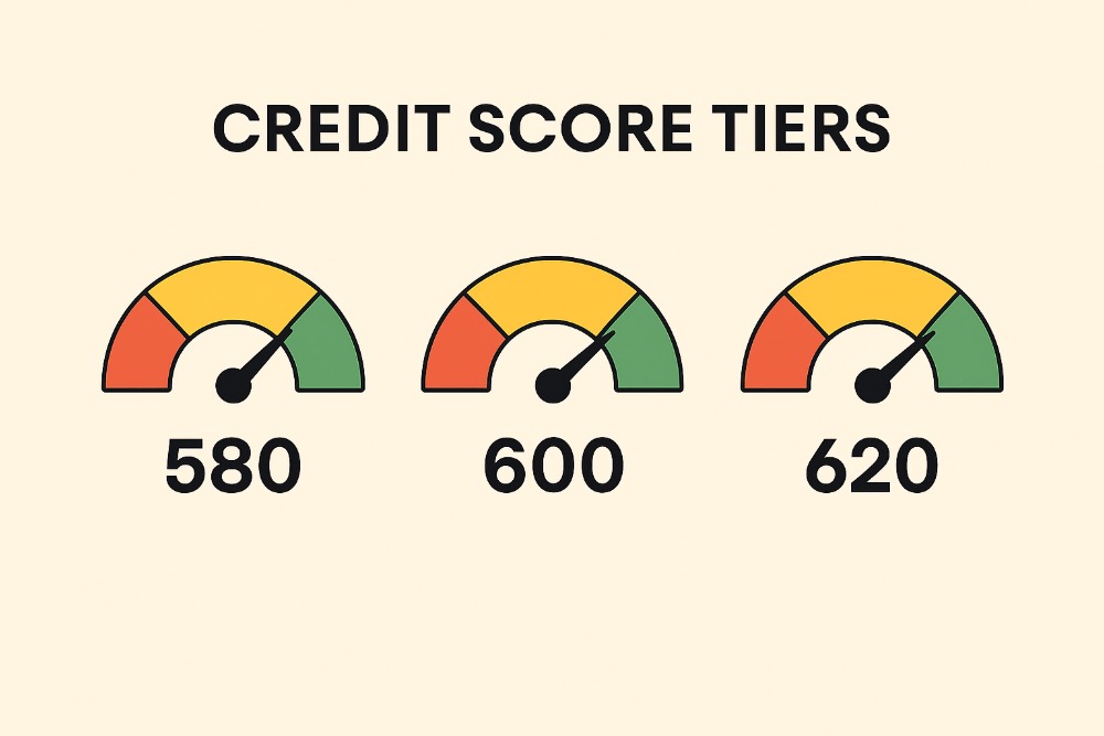IMAGE #2: Credit Score Tiers- 580, 600, 620