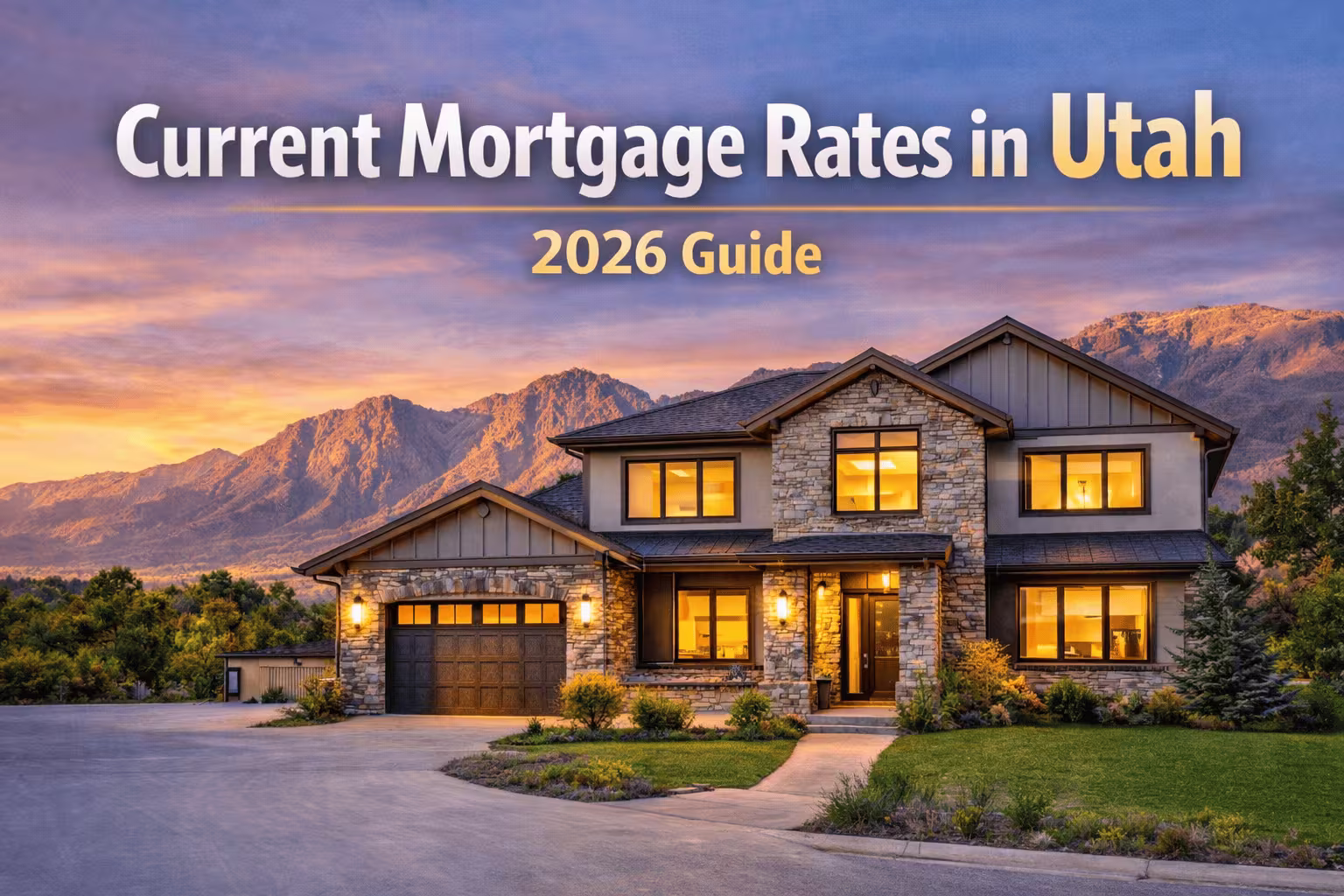 Current mortgage rates in Utah with 30 year mortgage rates comparison on modern home exterior