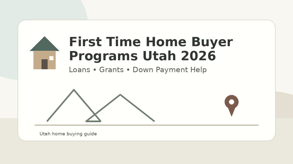 First-Time Home Buyer Programs in Utah: Loans, Grants & Tips