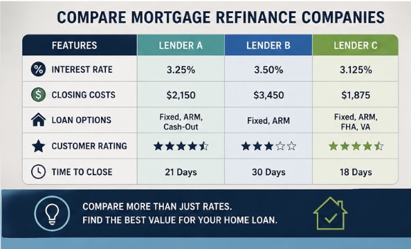 Cash out refinance comparison showing refinance savings and home equity options