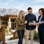 First-time home buyers meeting with a mortgage professional to discuss available home loan programs in Utah.