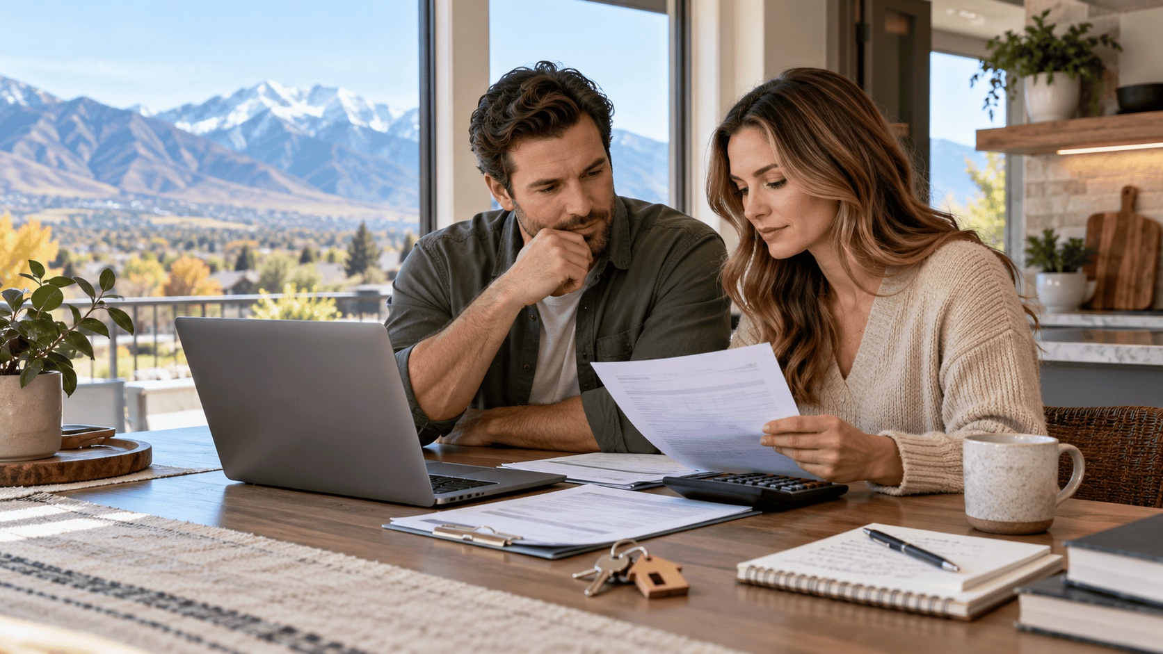 Home-owners comparing rates