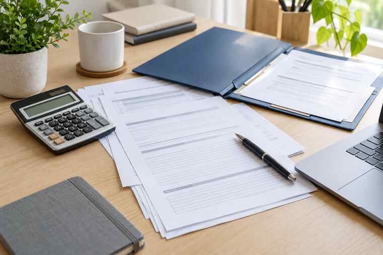 First-time home buyer reviewing a mortgage pre-approval checklist