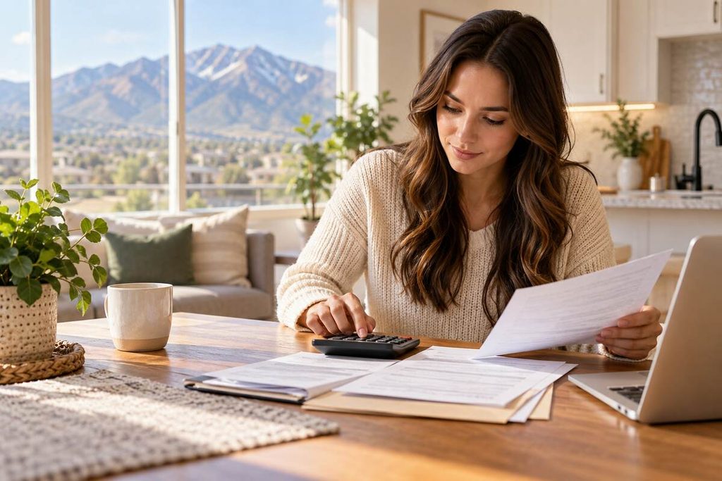 Utah first-time homebuyer reviewing down-payment assistance and mortgage costs